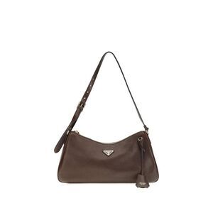 Prada Brown Calf Leather Bos Taurus Shoulder Women's Bag